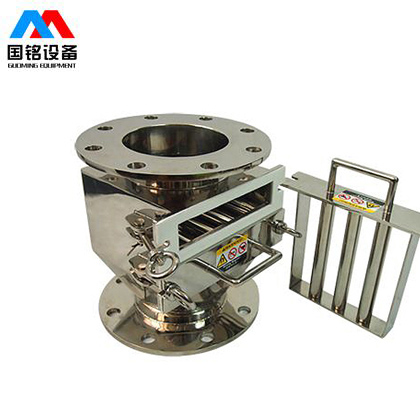 Round mouth grid type iron remover